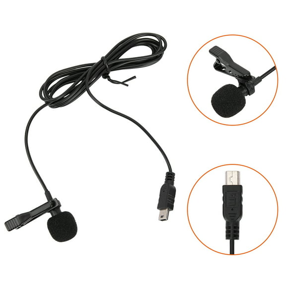 External Mini USB Pro Microphone MIC and Collar Clip for Gopro Hero3 3 4